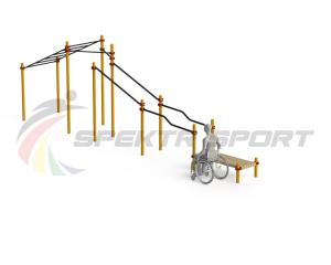 Купить Спортивный комплекс для инвалидов-колясочников WRK-D22_76mm в Лахденпохьи 